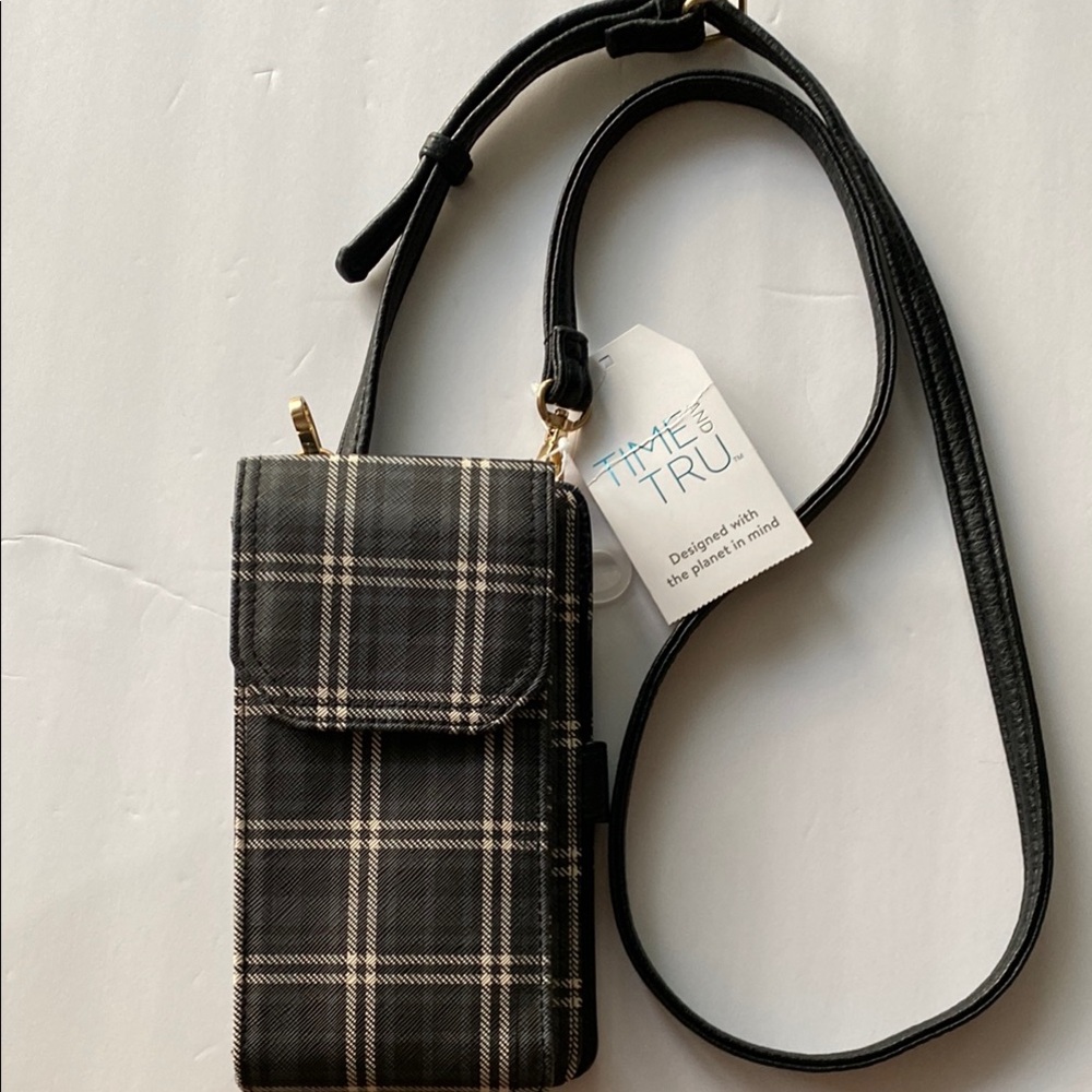 Time and Tru Plaid Crossbody Bag